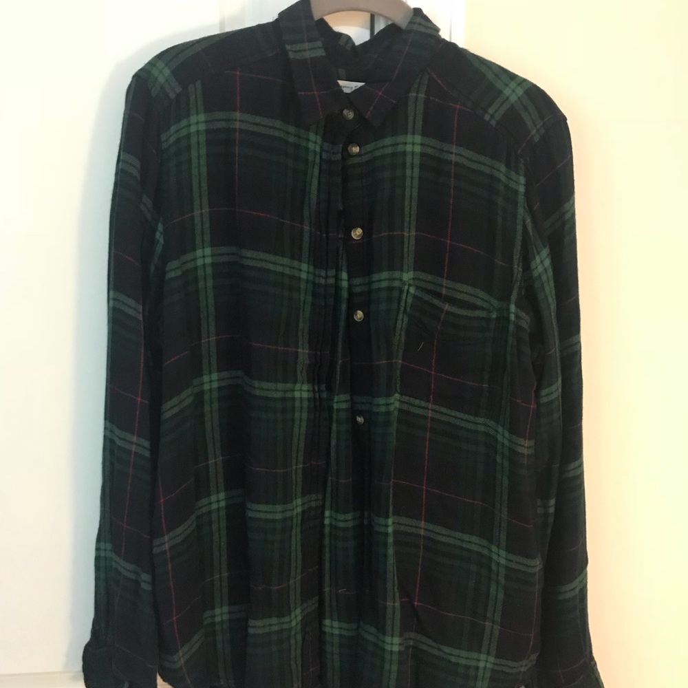 Women’s super soft flannel button down